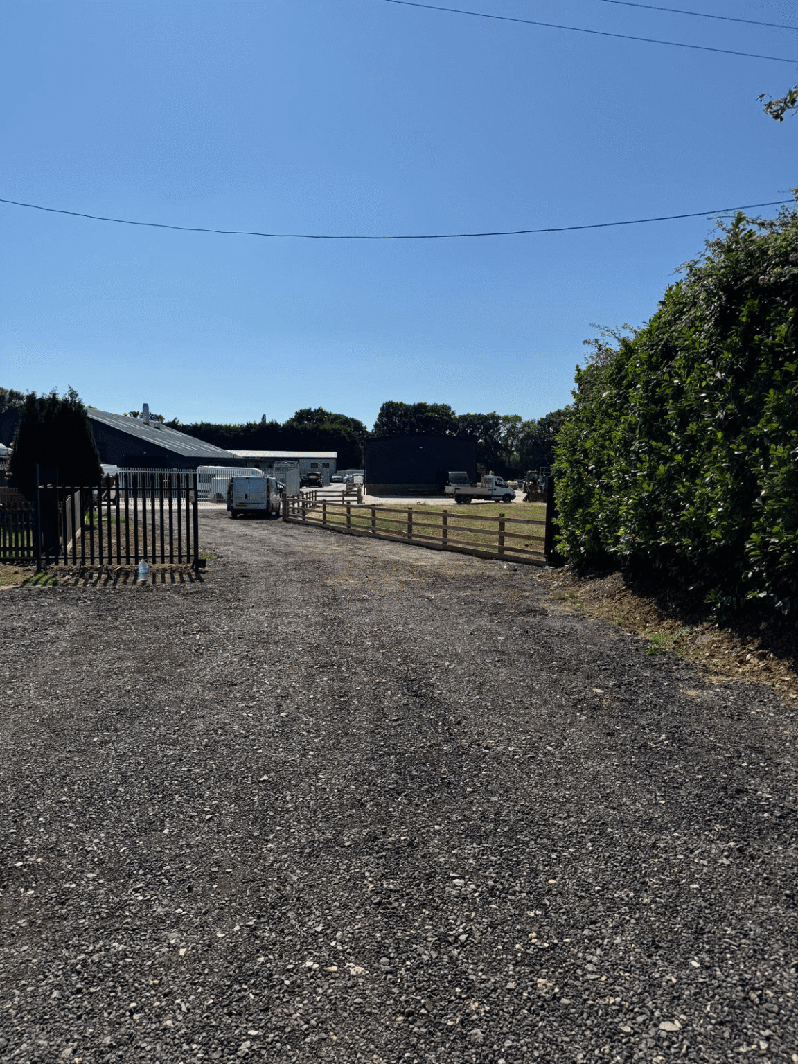 Romsey Wellow Self Storage Containers Facility Opening Gate