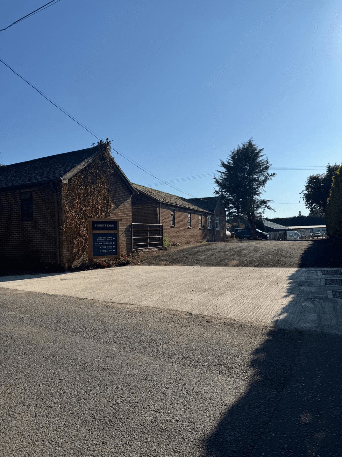 Location entrance of Romsey Wellow Self Storage Containers site in Hampshire